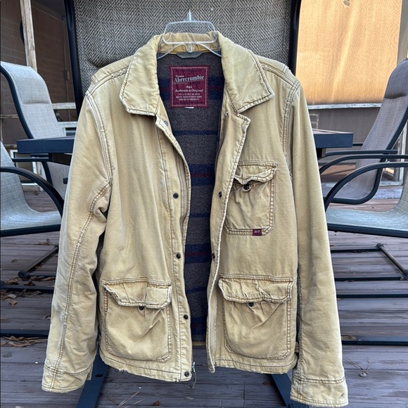 Abercrombie & Fitch Men's Beige Jacket - Picture 1 of 6